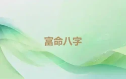 富命八字